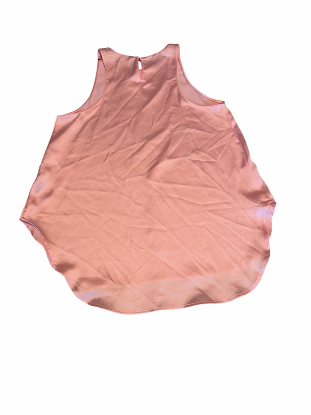 Sleeveless Satin Tank Top - Blush Pink - Picture 2 of 3